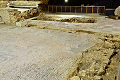 Brading Roman Villa Museum mosaic flooring, Isle of Wight