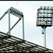 Neuer und alter Flutlichtmast, Millerntor-Stadion FC St. Pauli, Hamburg