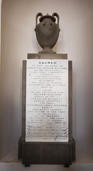 Memorial to Lieut Col Monier Williams, St Lawrence's Church, Ayot St Lawrence, Hertfordshire