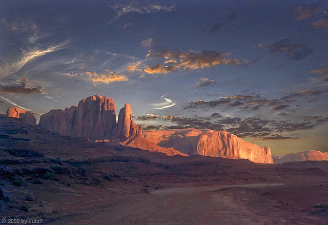 Nightfall, Monument Valley, 1978