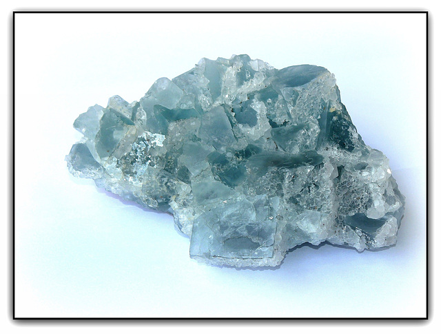 Fluorite bleue + quartz - Le Burc -France