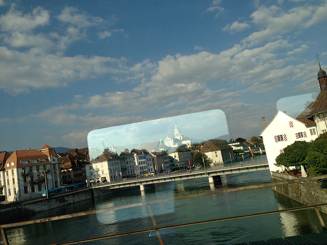 Solothurn - Postcard from the Train