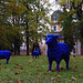 Blaue Schafe im Park des Juliusspitals - Blue Sheeps in the Park of the Juliusspital