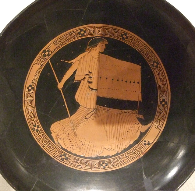 Detail of a Terracotta Kylix Attributed to the Brygos Painter in the Metropolitan Museum of Art, October 2011