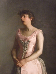 Detail of The Concert Singer by Thomas Eakins in the Philadelphia Museum of Art, August 2009