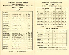 The Creams (Lancashire) Ltd - Rochdale to North Wales leaflet Summer 1969 (pages 2 and 3)