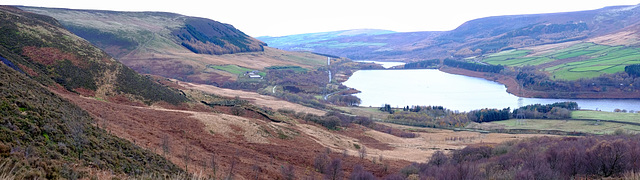 Longdendale panorama from the Wildboar Clough path