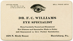 Dr. F. C. Williams, Eye Specialist, Harrisburg, Pa.