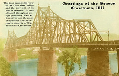 Sewickley Bridge, Greetings of the Season, Christmas, 1911
