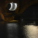 pile de pont éclairée dedans, Toulouse, nuit