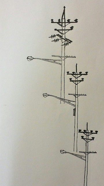 Power Line Drawing #3