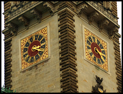 Clocks Cityhall of Hamburg, Germany (*1897)