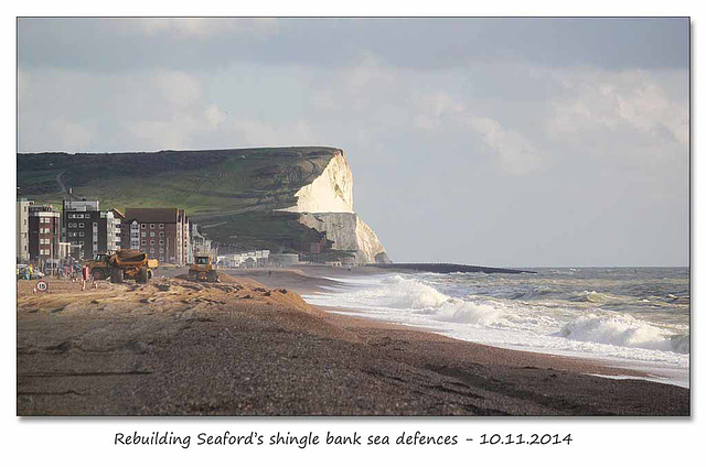 Rebuilding the defences - Seaford - 10.11.2014