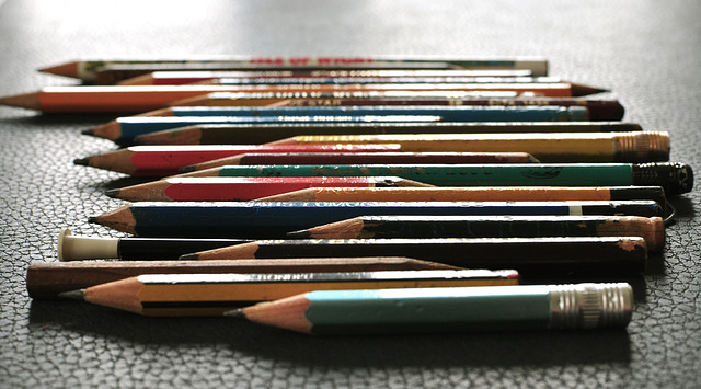 A Line Of Pencils