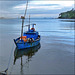 Ilhéus - um barco de pesca em toda azul