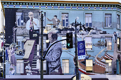 Jazz Mural – Broadway Street at Columbus Avenue, San Francisco, California