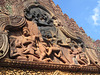 Banteay Srei : sanctuaire central, face nord.