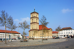 Neustrelitz, Markt mit Stadtkirche