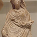 Detail of a Terracotta Statue of a Draped Goddess in the Metropolitan Museum of Art, December 2010