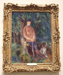 Portrait of Alfred Berard with his Dog by Renoir in the Philadelphia Museum of Art, August 2009