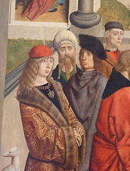 Detail of a Panel from an Altarpiece with the Marriage of the Virgin by the Master of the Tiburtine Sibyl in the Philadelphia Museum of Art, August 2009