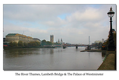 Thames, Lambeth Bridge & Palace of Westminster - London - 30.10.2014
