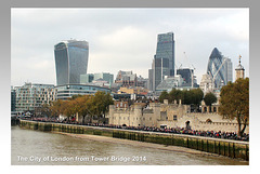 The City of London from Tower Bridge - 30.10.2014