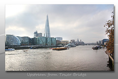 Upstream from Tower Bridge - London - 30.10.2014