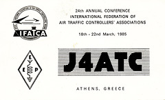 QSL J4ATC (1985)