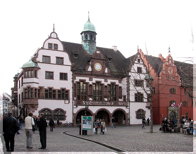 Freiburg - Altes und Neues Rathaus [PiP]