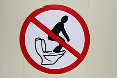 How not to use the toilet