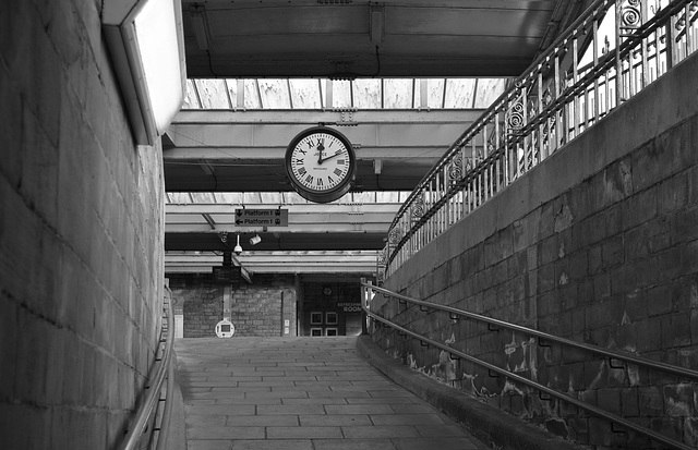Carnforth Station Clock From Underpass