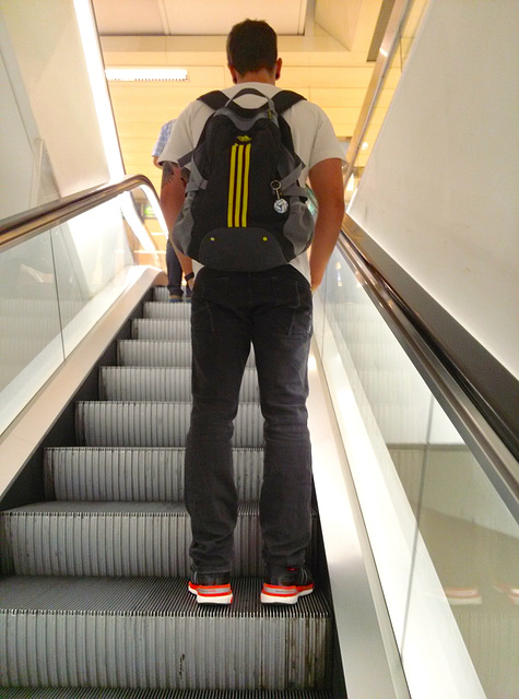 Cologne 2014 – On the escalator in the department store