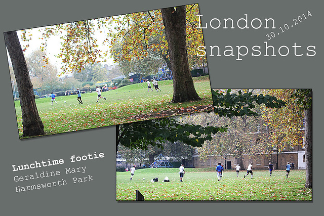 Lunchtime footie - London - 30.10.2014