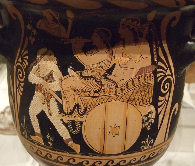 Detail of a Terracotta Bell-Krater Attributed to Python in the Metropolitan Museum of Art, April 2011