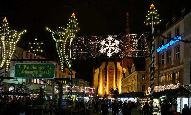 Weihnachtsmarkt 2014 - Christmas Market in Würzburg/Germany