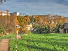 Herbstlicher Blick auf Markersdorf