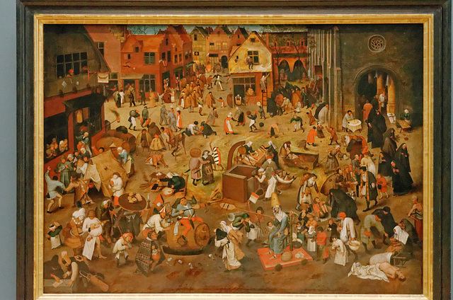 "Le combat de carnaval et carême" (Pieter Brueghel II)