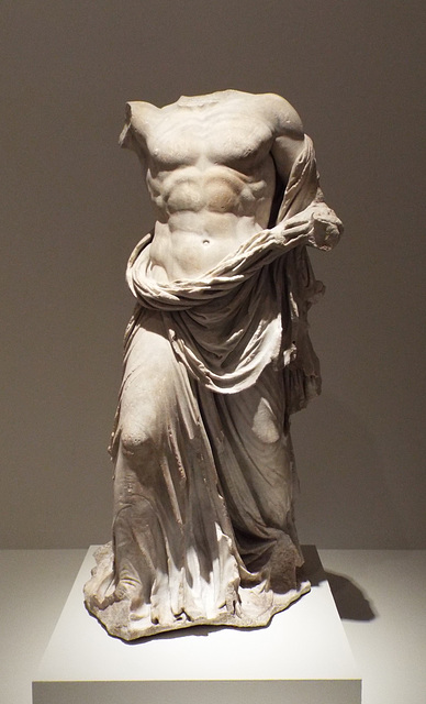 Marble Statue of a Running Male Figure from Pergamon in the Metropolitan Museum of Art, June 2016