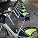 Since electric trottinettes are operating, the GIRA - Bikes of Lisbon stay parked