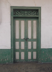 Panamanian wooden door