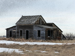 Old homestead with texture