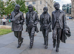 The fab four statues, Liverpool waterfront