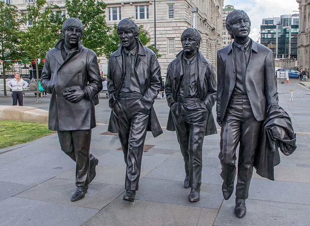 The fab four statues, Liverpool waterfront