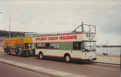 HFF: Open top buses on the seafront in Scarborough – 7 Sep 1996 (327-16)
