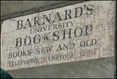Barnard's Bookshop sign