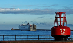 RORO Car Ferry heading out