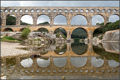 Pont du Gard vom Gardon aus
