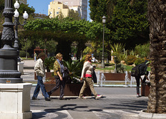 People in Plaza de San Juan de Dios, Cadiz
