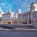 The Three graces, Liverpool waterfront.